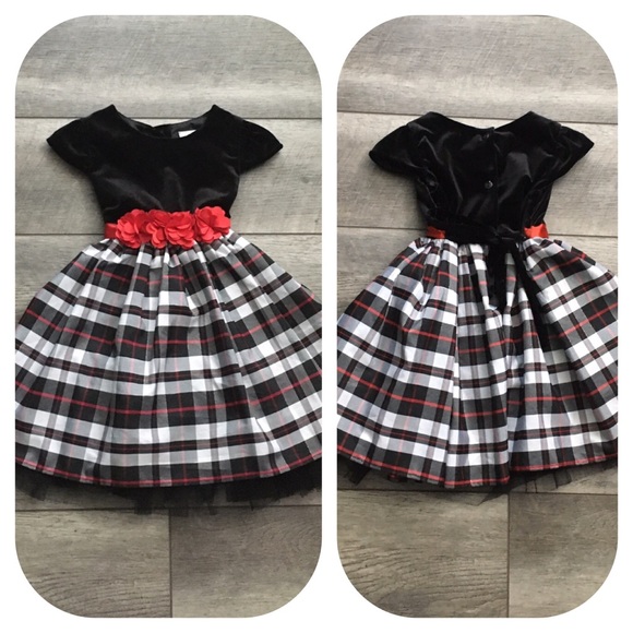 ❤️ Sweet Heart Rose Plaid Dress - Picture 3 of 9